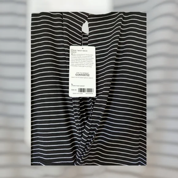 Athleta Stripe Twist Back Dress - Picture 4 of 6